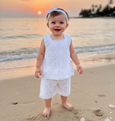 TINY TIGGY Baby Girl Summer Eyelet Embroidery Set 2-piece set