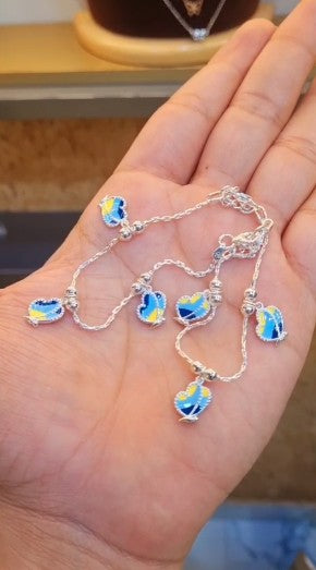 Silver 92.5 Hallmark Silver Jewelry Payal/Anklets for Baby Girl