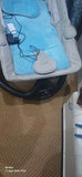 Electric swing and rocker for babies with gentle soothing motion, cushioned seat, secure harness, calming design, and comfortable support for rest and relaxation.