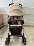StarAndDaisy foldable baby stroller travel pram with reclining seat, sturdy wheels, safety harness, adjustable canopy, and compact foldable design for comfortable baby travel.