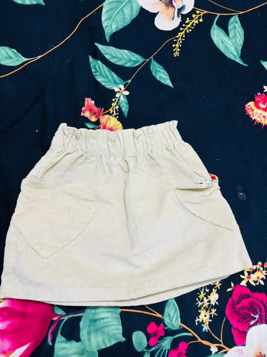 Baby Girl Ribbed Skirt