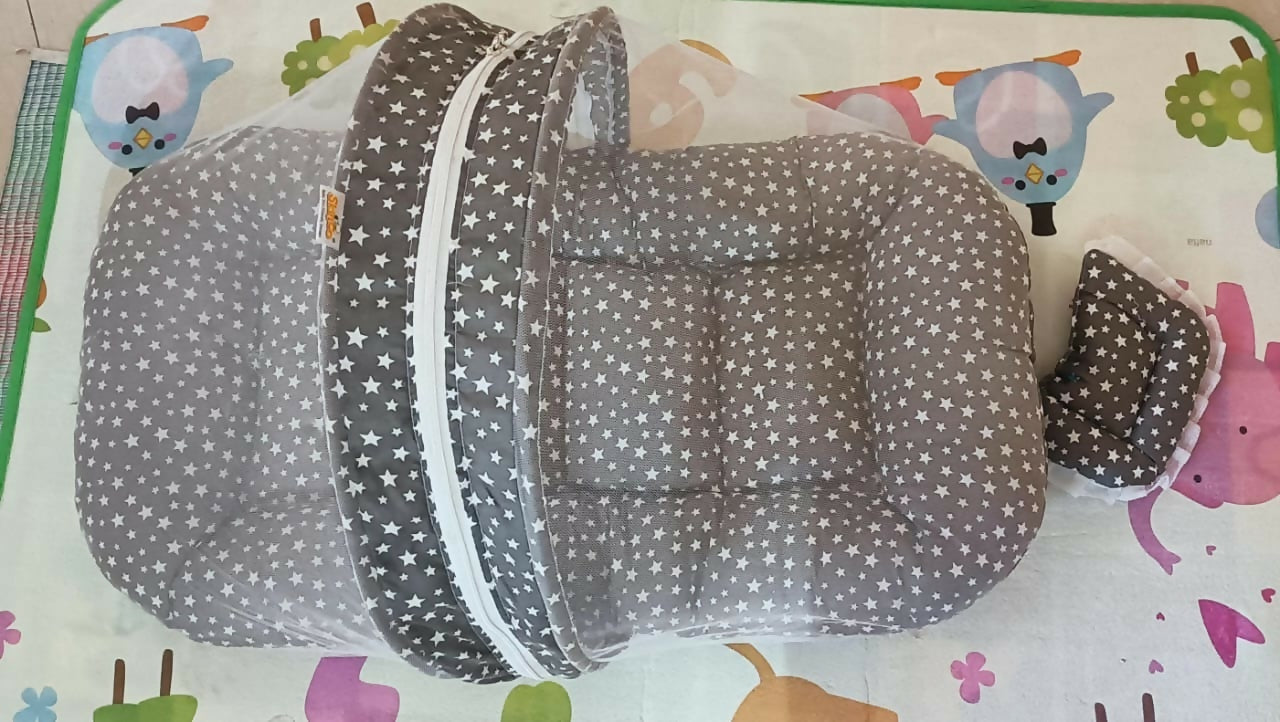 Buy Grey Baby Bed – soft, safe, and stylish sleep solution for your little one.