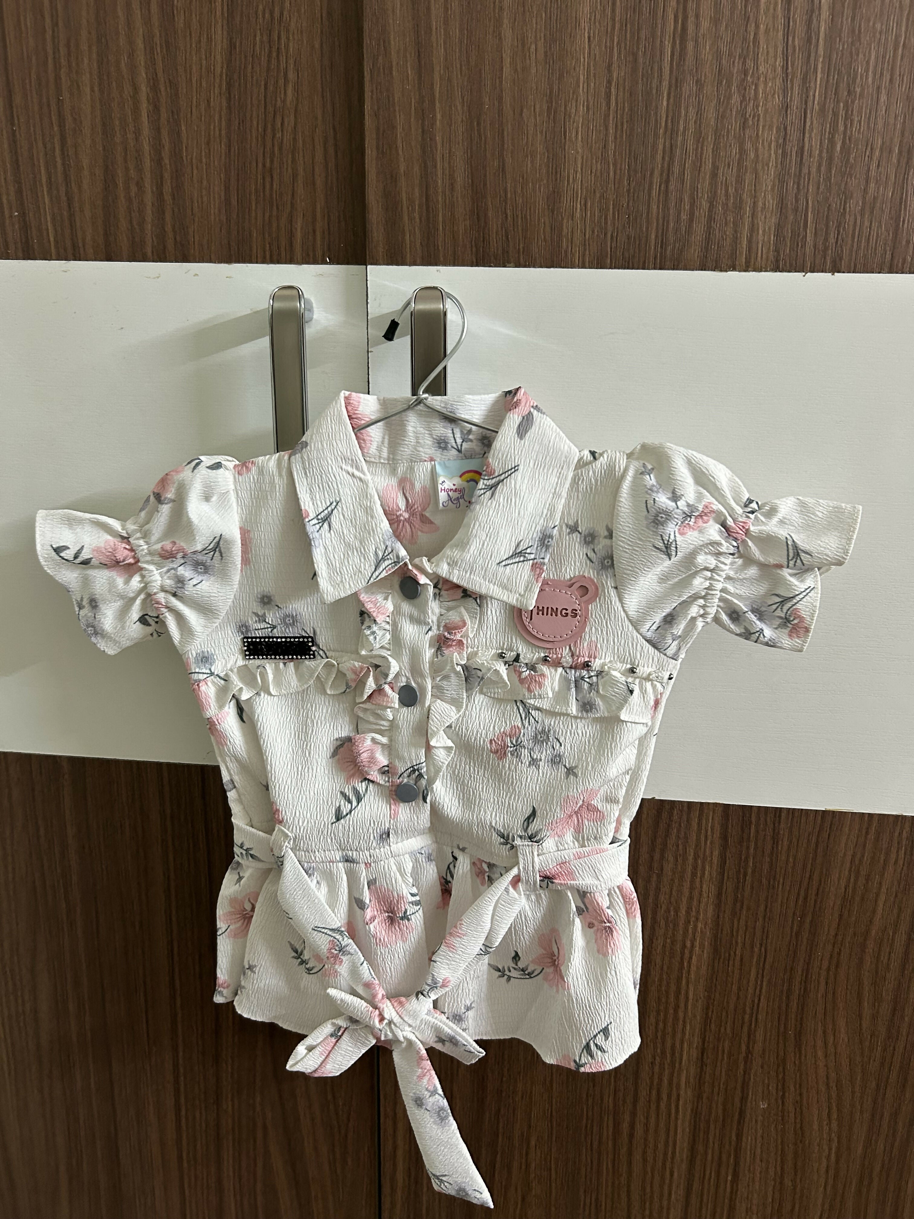 Floral baby outfit