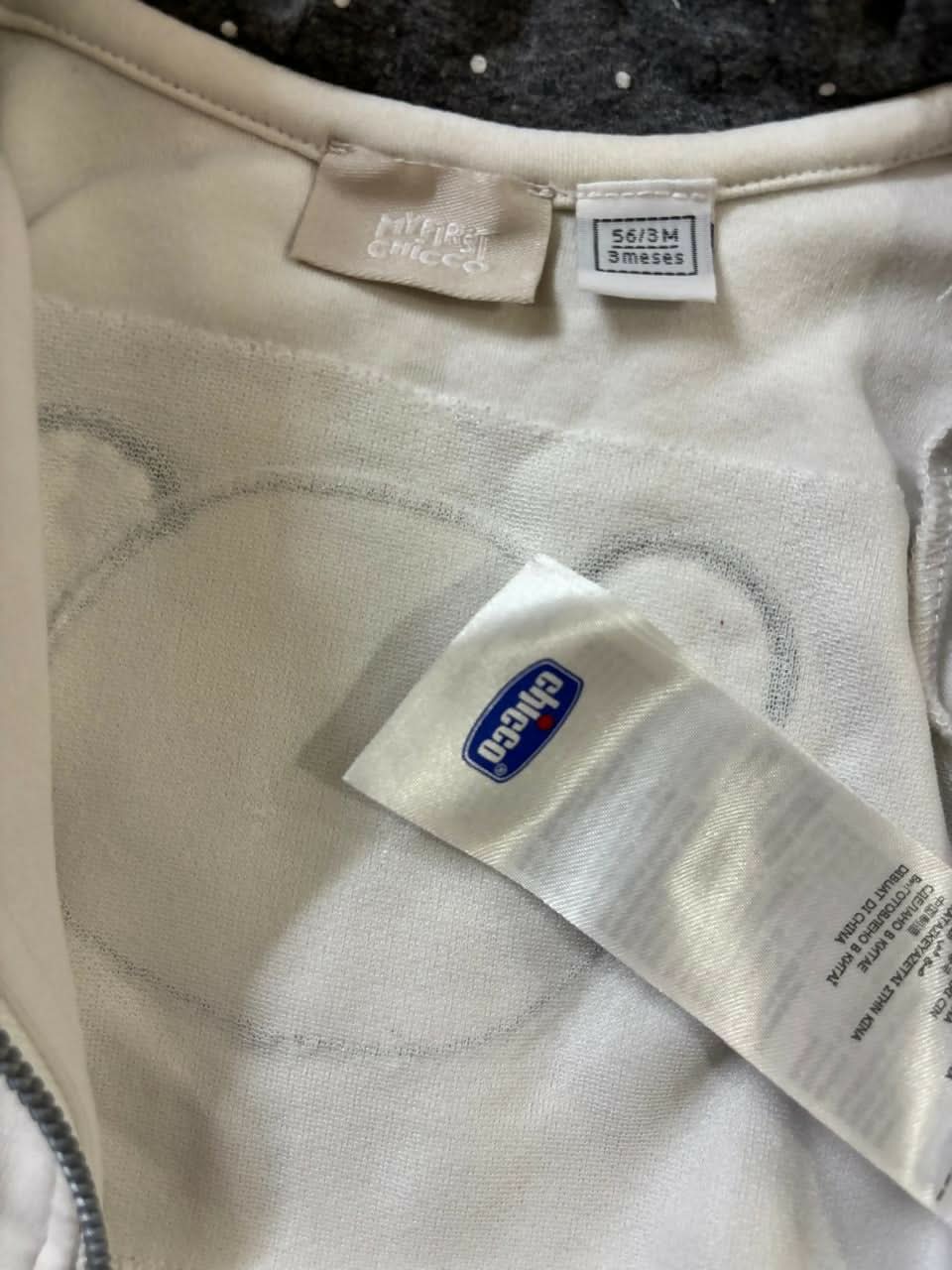 CHICCO Off White Embellished Jacket with Ruffles – Stylish & Comfortable Occasion Wear for Babies