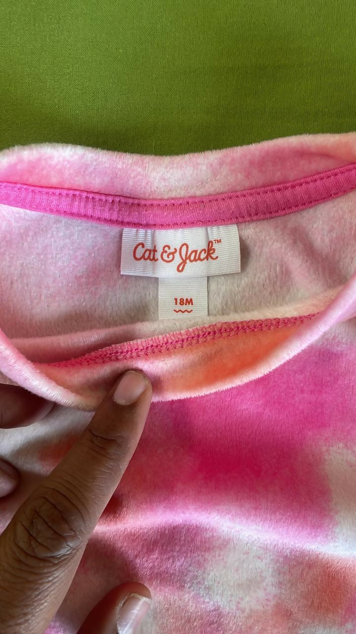 Cat & Jack Pink full sleeves top for girls