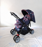 Babyhug Melody Baby Stroller Pram Reversible Handle Recline Canopy Foldable B151