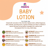 Abies Ayurvedic Nourishing Baby Lotion Enriched with Almond Oil, Olive Oil & Rose Oil