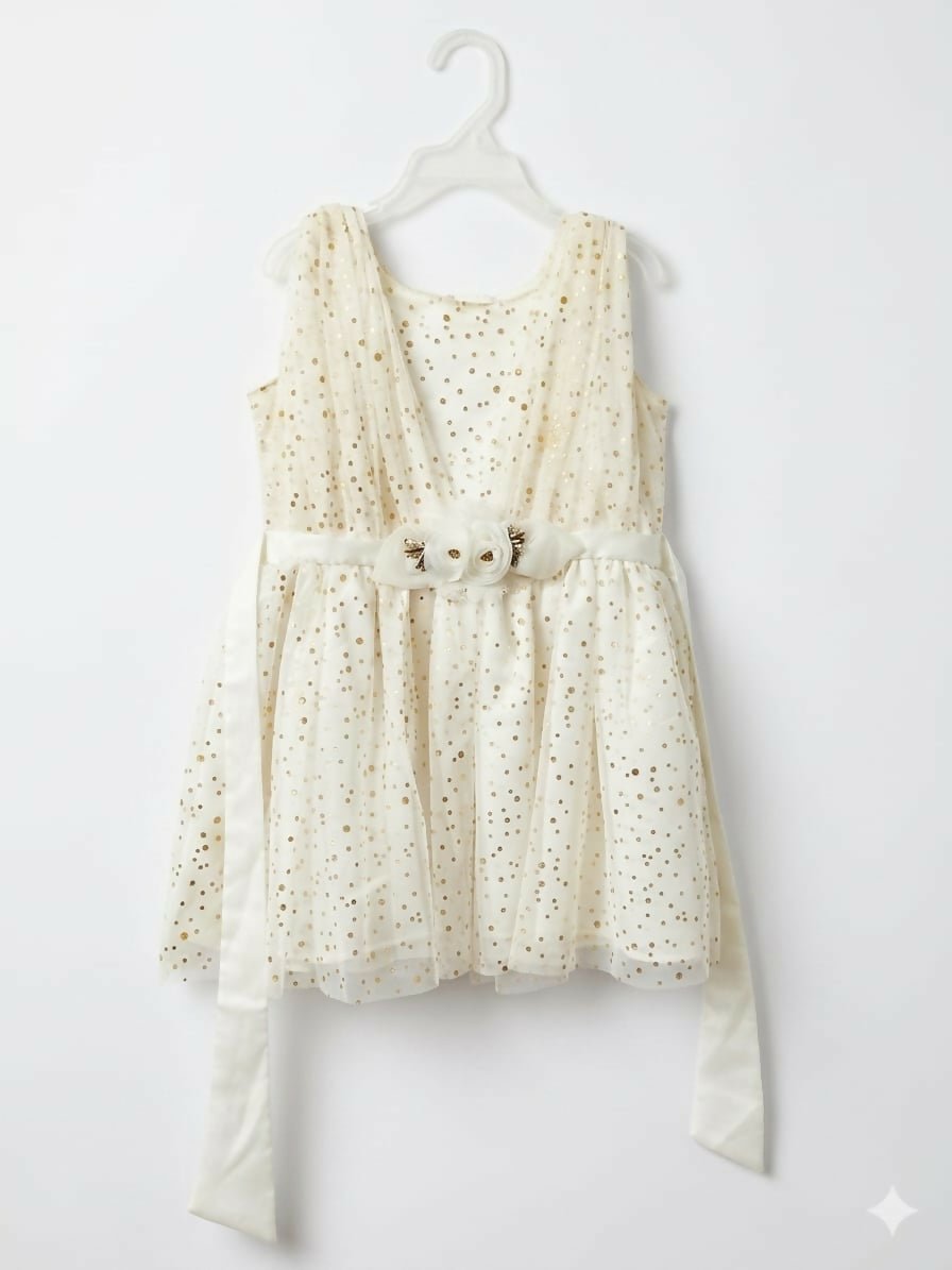 BEBORN BY DOODLE Baby Outfit – Off White (6 Months)