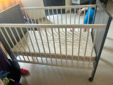 R FOR RABBIT Den Wooden Baby Crib/Cot With Mattress