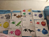 Flash cards for toddlers (6m–3y) – fun shapes & colors learning cards for early development.