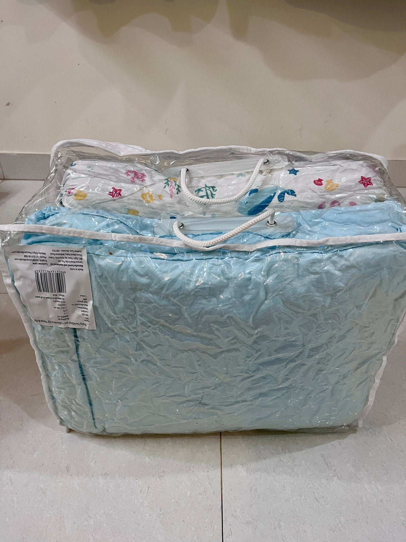 HAUS & KINDER Bundle of Joy Bedding Set (Vitamin Sea – White Blue)