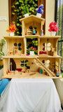 Wooden Doll House- Multi Arrangement 3 Storied Play Set - PyaraBaby