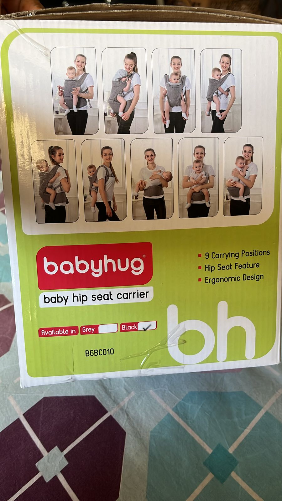 BABYHUG Baby Hip Seat Carrier | Ergonomic Baby Carrier for 3-36 Months