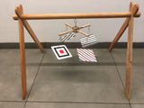Wooden Activity Gym +3 Mobiles with Hanger For Newborn Baby