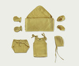 Muslin New Born set Organic Cotton, Colour with Herbal Extracts