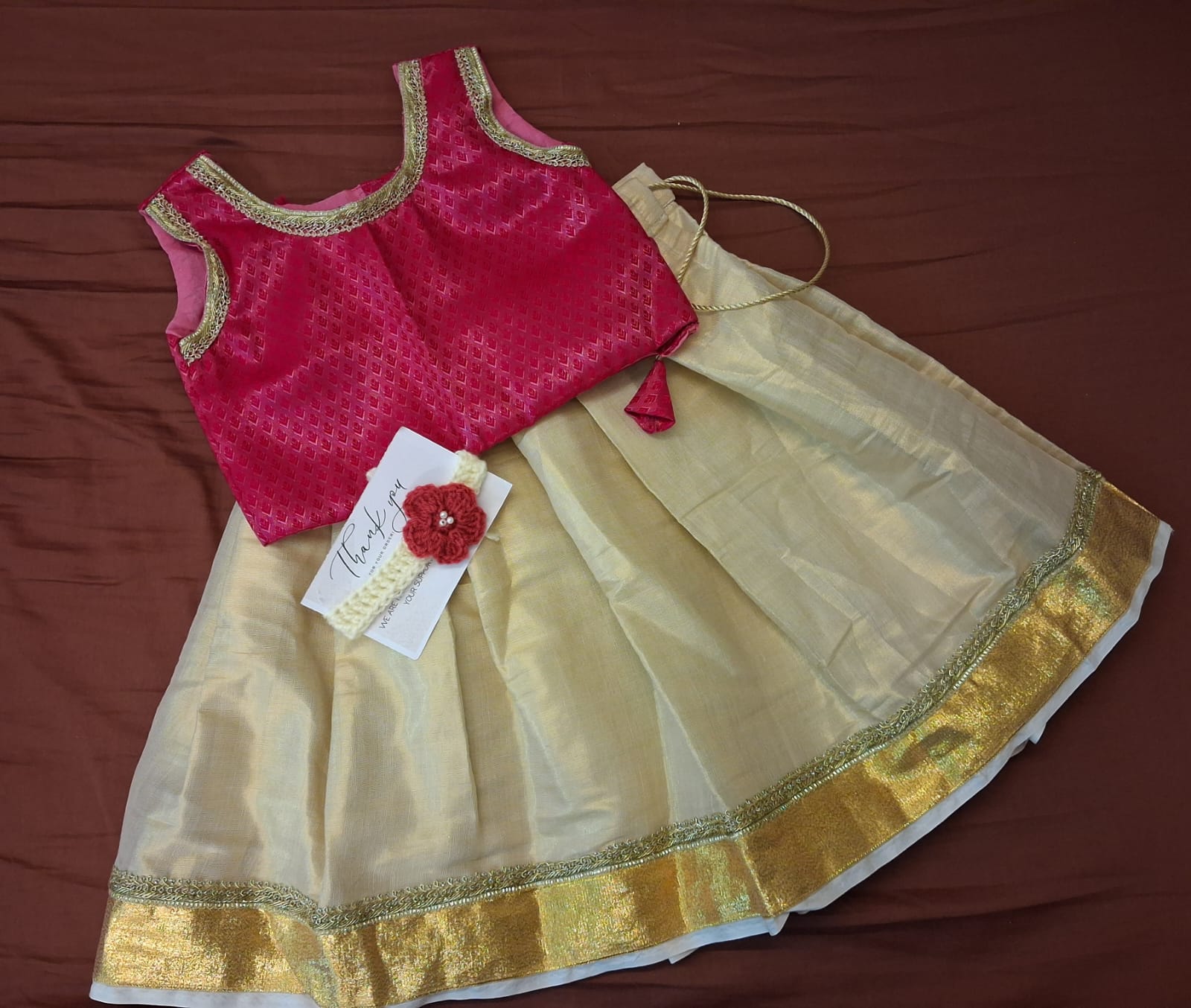 Kerela Style Lehenga Choli for Kids
