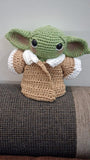 Crochet baby Yoda (din grogu)