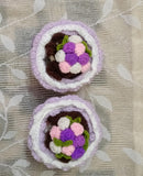 Crochet reversible doll flower bouquet.