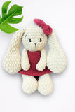 Crochet handmade long ear bunny soft toy