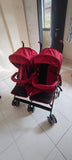 BABYHUG Deuce Twin Stroller/Pram – Red