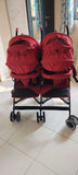 BABYHUG Deuce Twin Stroller/Pram – Red