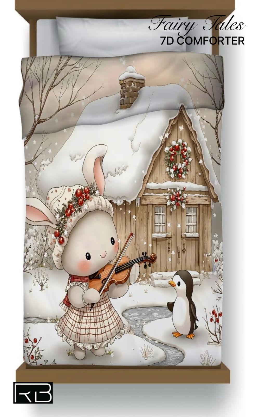 Fairy Tales 7D Comforter with winter scene design