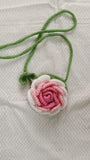 Crochet Flower-Shaped Sling Bag