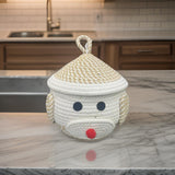 Woven Storage Basket with Cap /Christmas Special Baskets