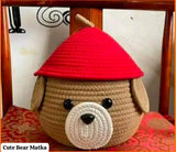 Woven Storage Basket with Cap /Christmas Special Baskets