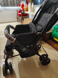 BABYHUG Symphony Stroller/Pram With Reversible Handle & Mosquito Net-Black