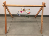 Wooden Activity Gym +3 Mobiles with Hanger For Newborn Baby