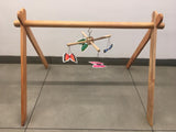 Wooden Activity Gym +3 Mobiles with Hanger For Newborn Baby