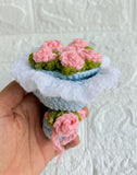 Rose Flower Bouquet with Ring Holder – Elegant Handmade Gift for Special Occasions