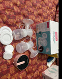 BABYHUG Double Electric Breast Pump with Accessories Include - 3 x 150 ml Storage Containers, Babyhug Nipple Shield, Nipple Healer
