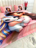 LIFESTYLE COLLECTION Digital Panel Print Cotton Bedsheet Set