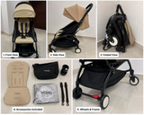 BABYZEN YOYO Baby Stroller with lightweight compact foldable design, comfortable seat, protective canopy, safety harness, smooth wheels, and travel-friendly construction for everyday outings with babies and toddlers.