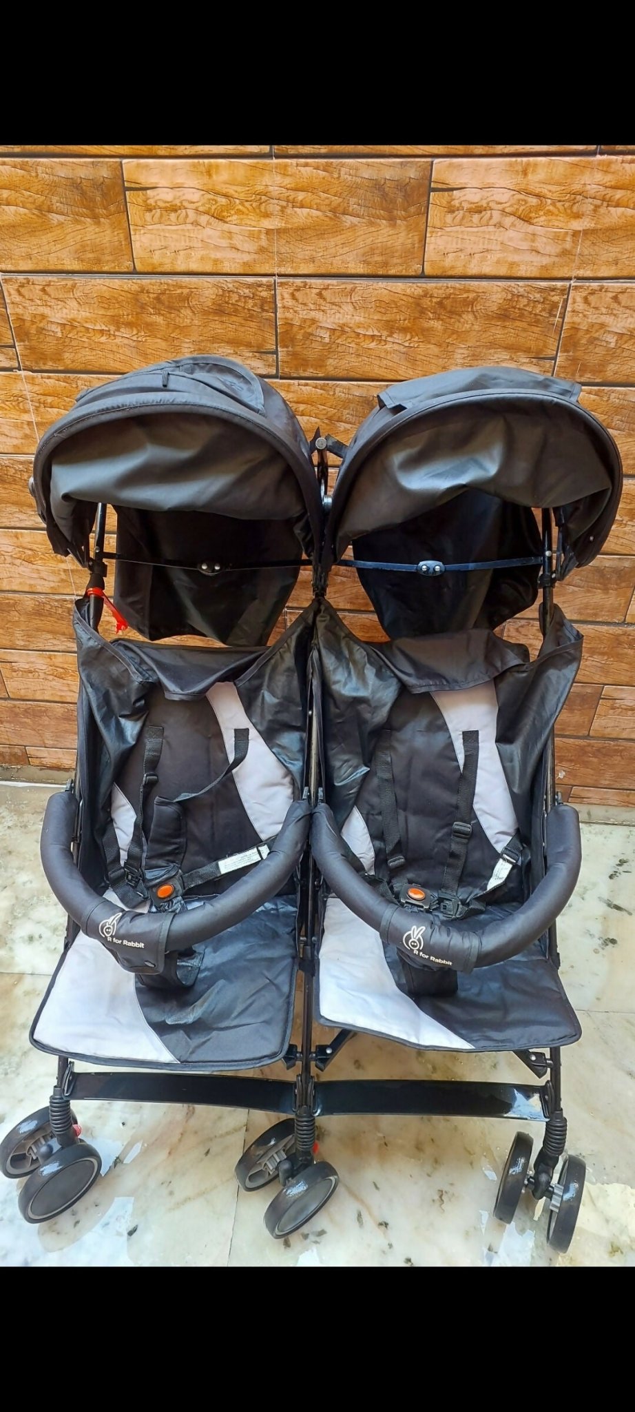 R FOR RABBIT Twin Pram Stroller