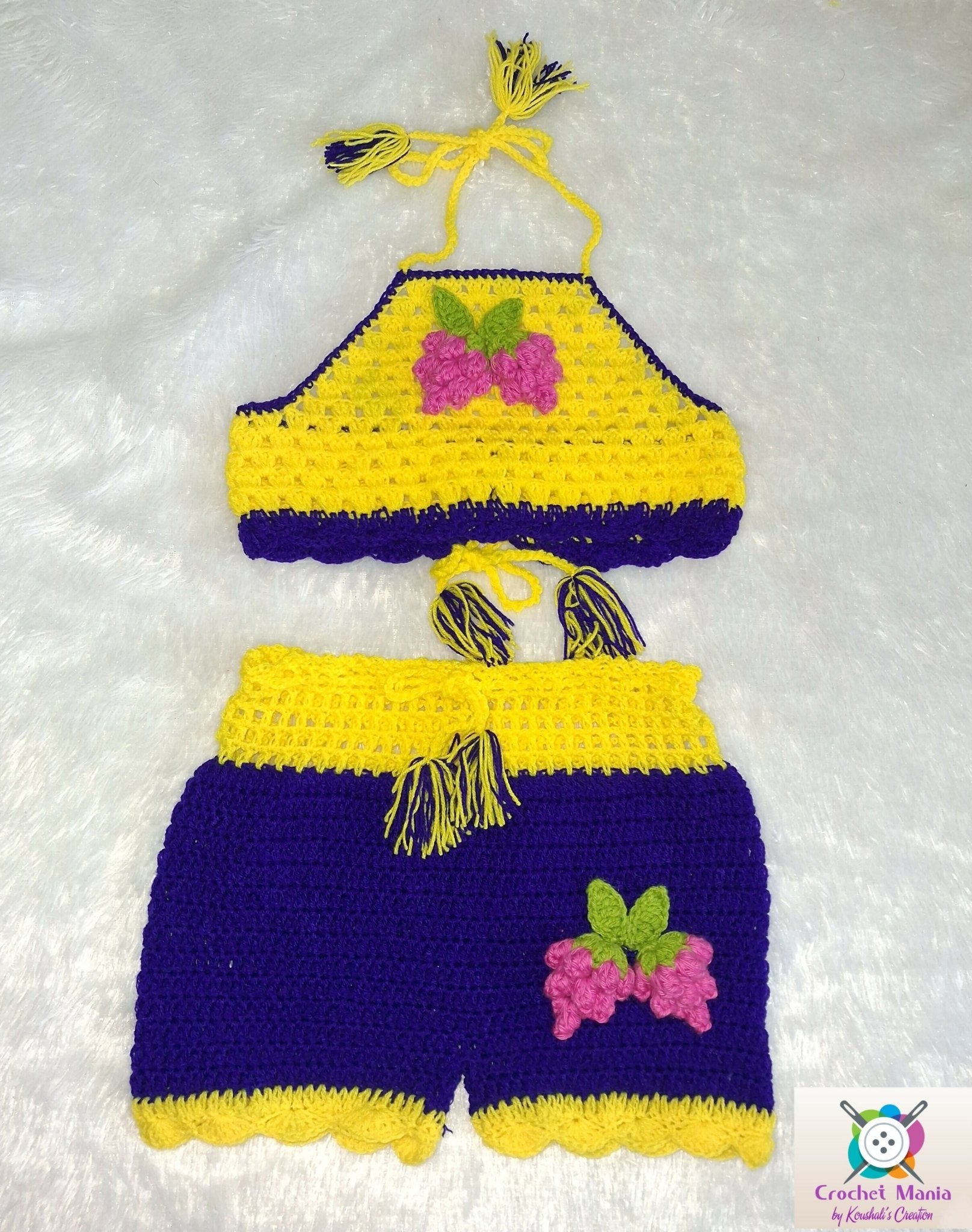 Crochet baby bikini set