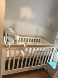 Buy Mothercare Lulworth Cot Bed – stylish, safe, and grows with your child from birth to 5 years.