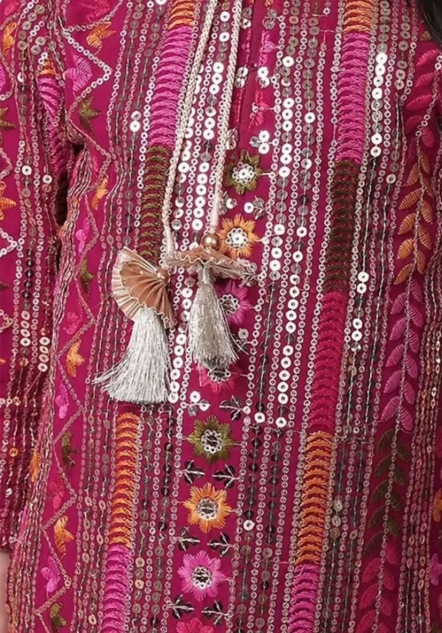 BABYHUG Kurti Plazo Set with Dupatta