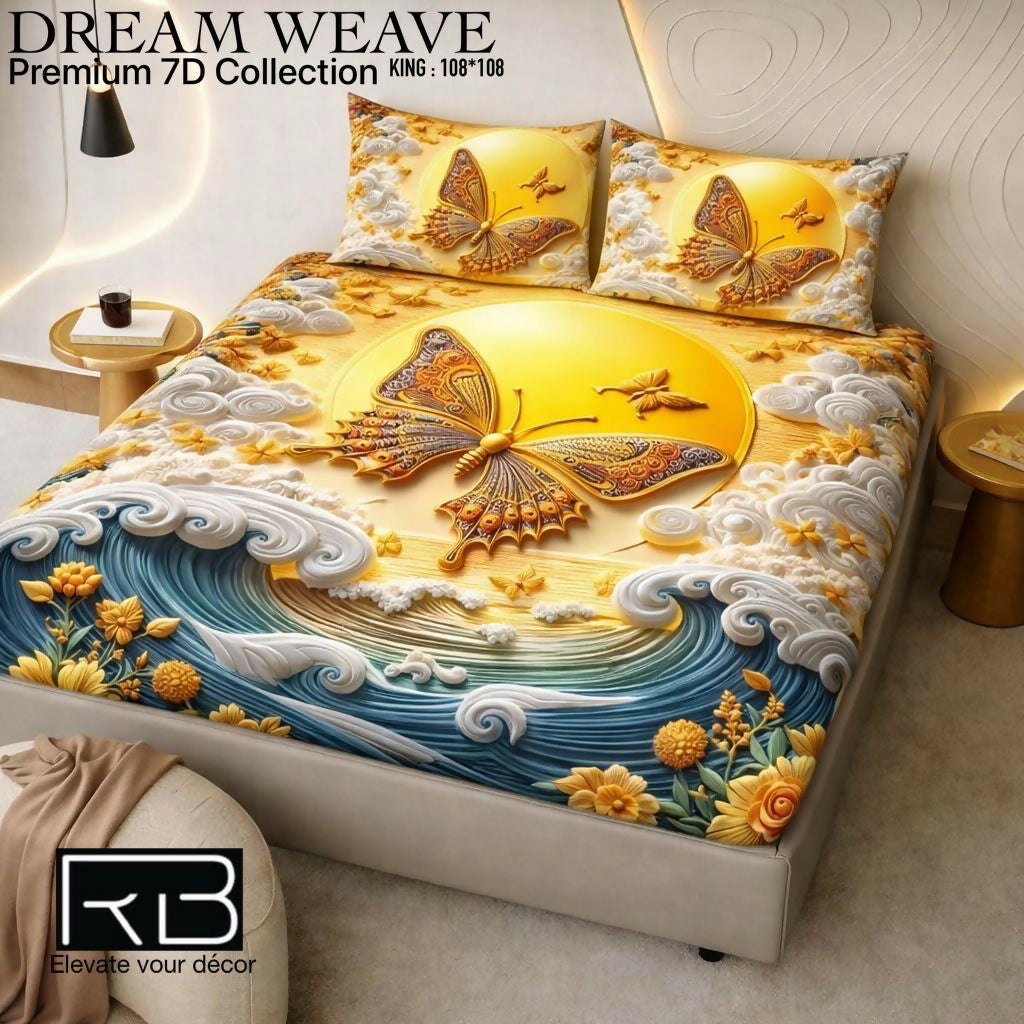 Bedding set with butterfly design