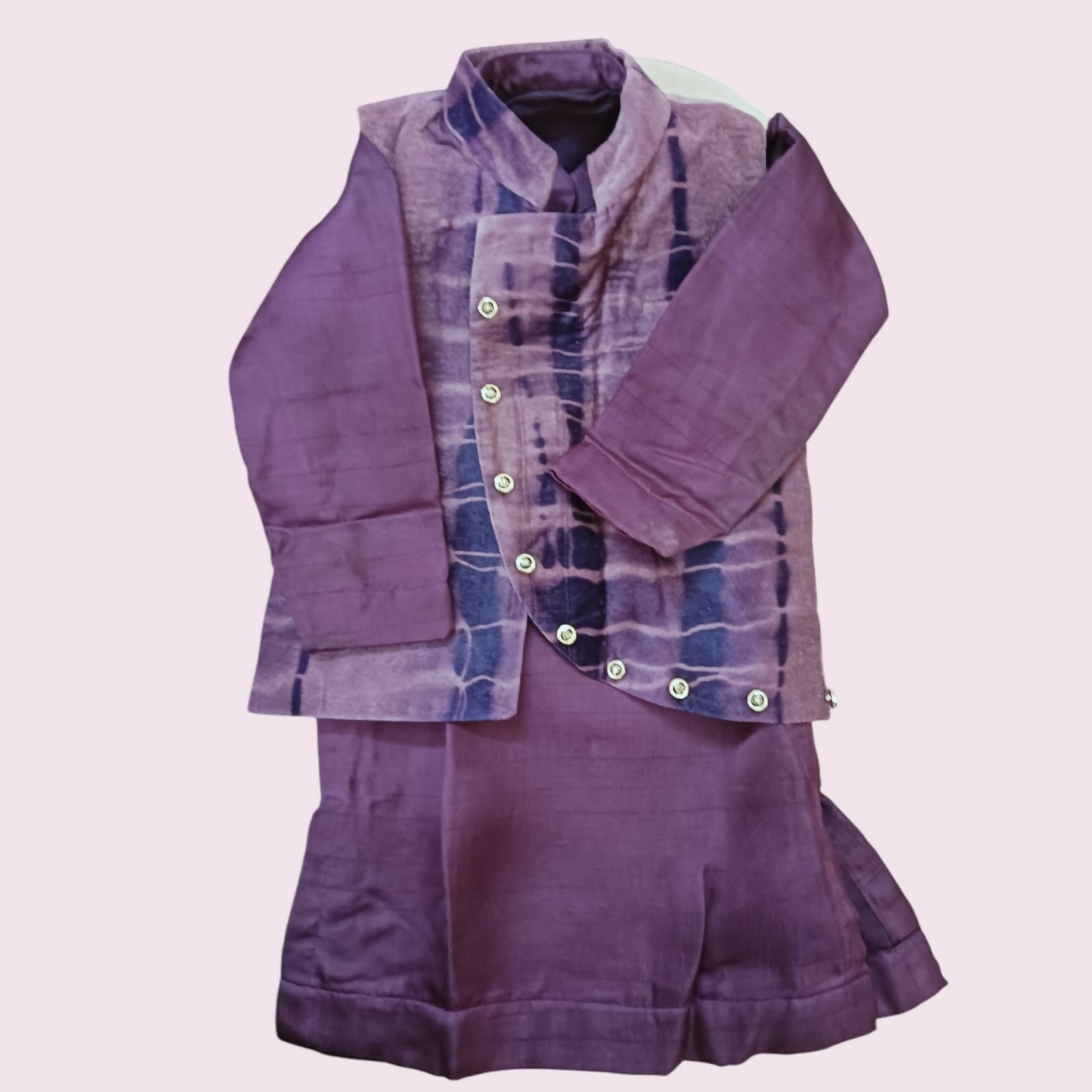 Pure Velvet Kurta With Stylish Jacket