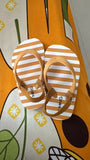 Pair of striped sandals