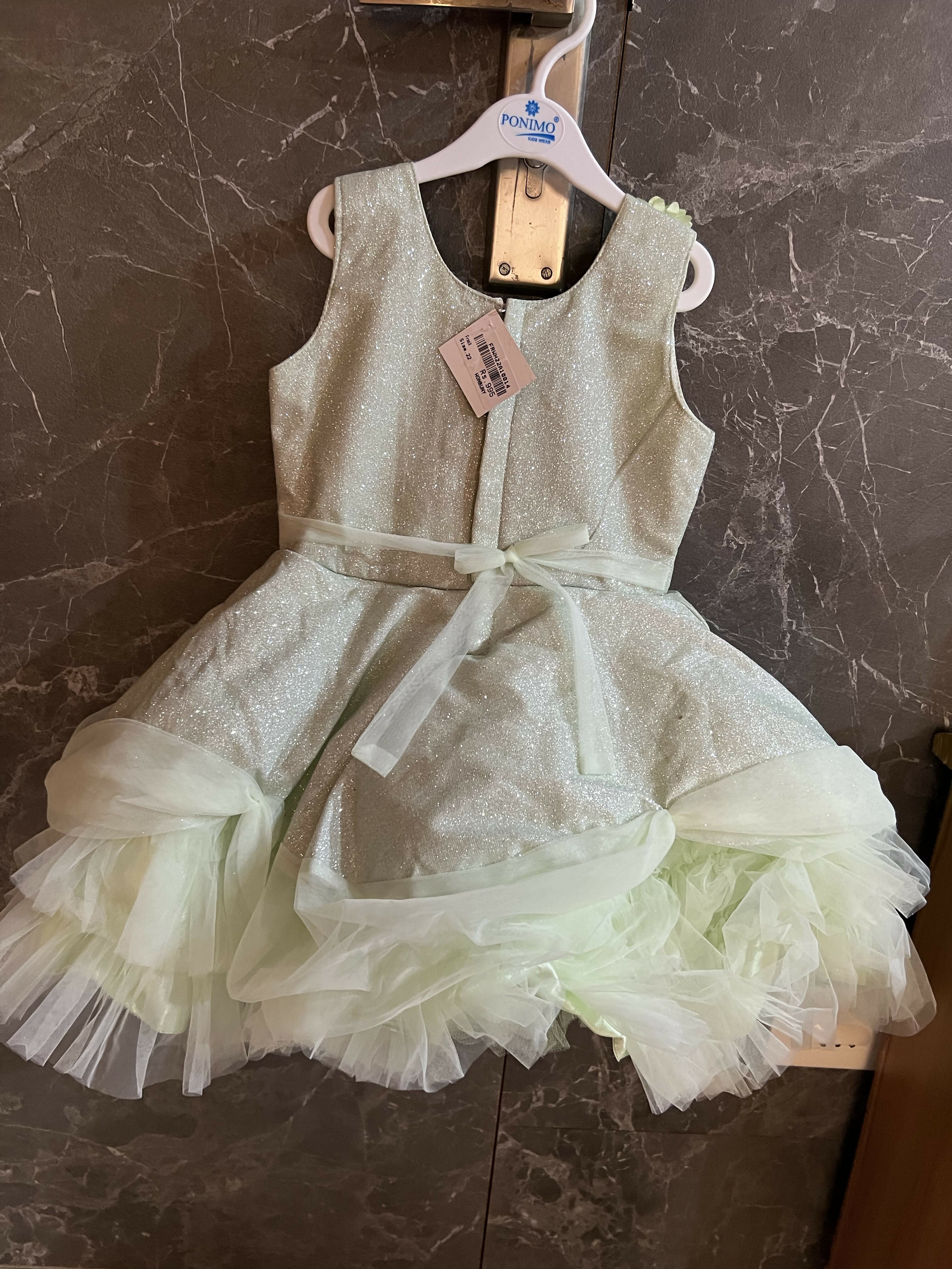 Fancy Frock(Pastel Green )