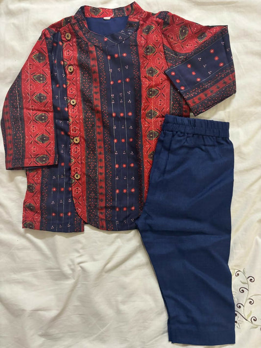 BABYHUG Cotton Printed Kurta and Pyjama Set – Soft, Stylish & Comfortable Ethnic Wear for Kids