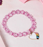 Made of premium quality crystal beads and steel, the bracelets are light in weight, safe to wear, and not easy to fade, break, or wear off.