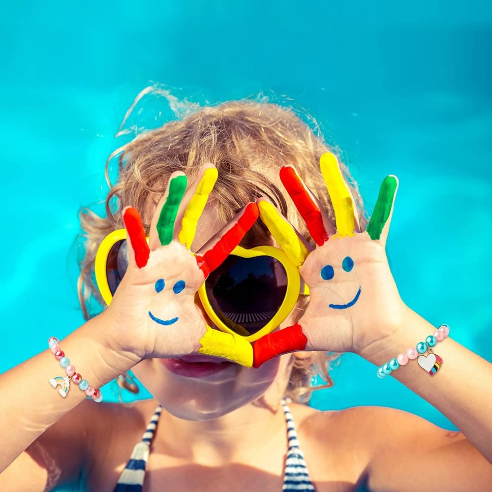 Made of premium quality crystal beads and steel, the bracelets are light in weight, safe to wear, and not easy to fade, break, or wear off.