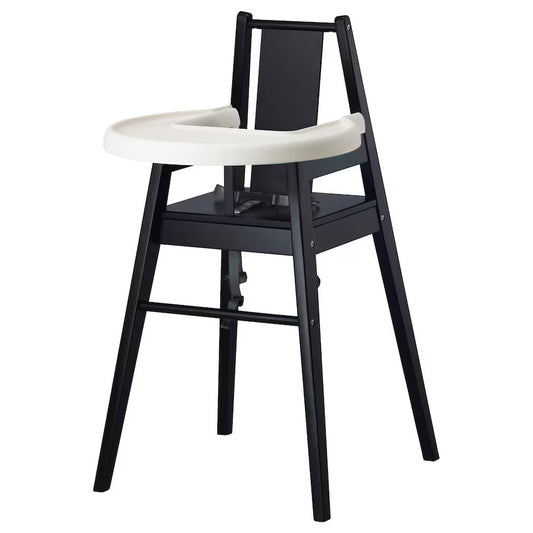 Make mealtime enjoyable with the IKEA Blumes High Chair, featuring adjustable tray and footrest, easy-to-clean design, and compact fold for convenient storage.