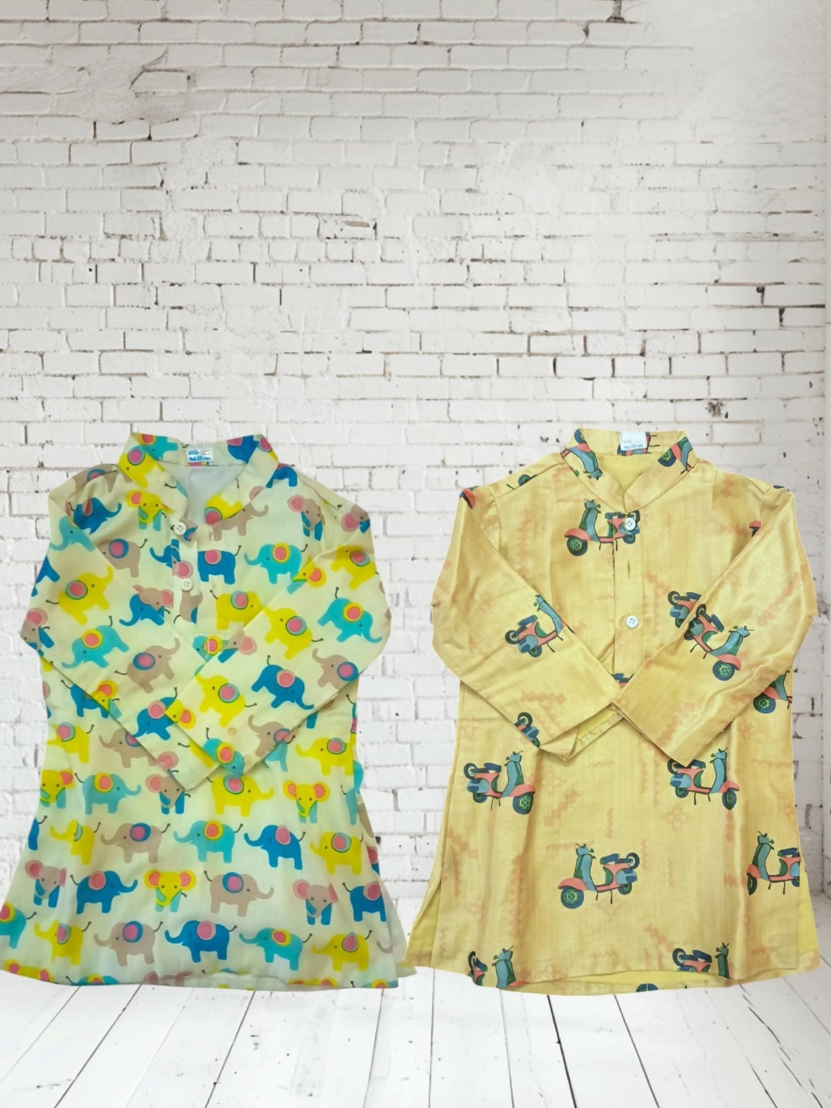 Set Of Two Ethnic Kurtas For Boys
