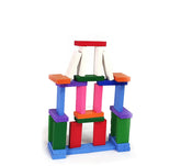 Wooden Dominos blocks - Multicoloured - 100 pcs